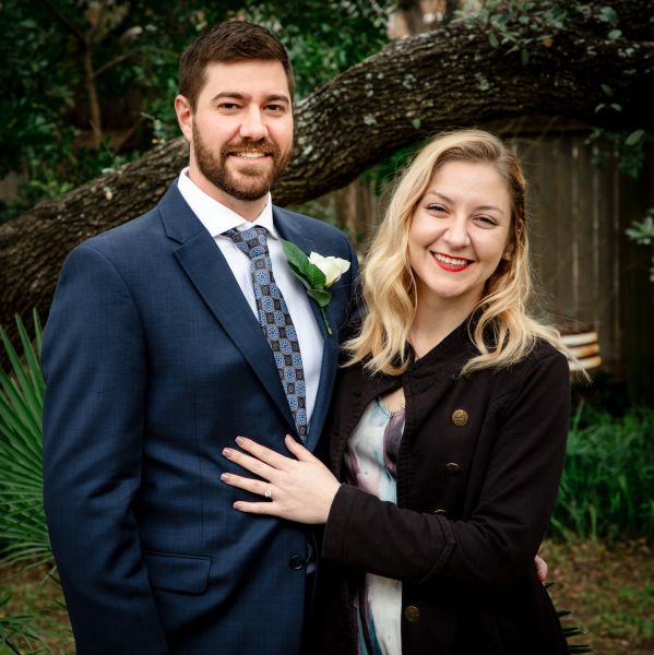 Couples portrait capturing authentic connection