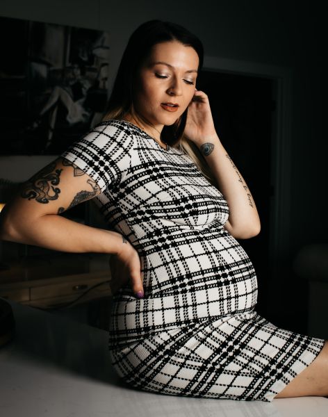 Maternity portrait celebrating this milestone