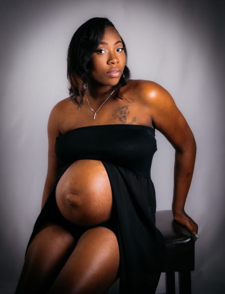 Maternity portrait celebrating this milestone