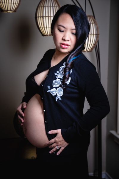 Maternity portrait celebrating this milestone