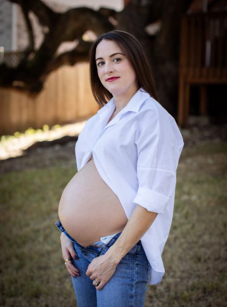 Maternity portrait celebrating this milestone