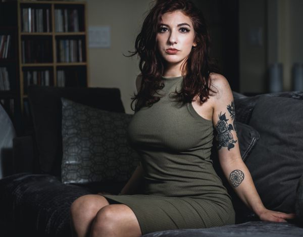 Intimate portrait session capturing natural expression